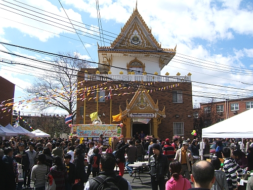 Songkran,or Thai New Year, is one of the most popular festivals iin Queens.