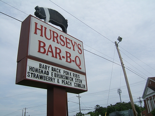 Hursey’s was the first stop on our whirlwind North Carolina barbeque tour. 
