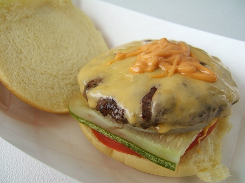 Burger Garage’s cheeseburger with home-made special sauce.