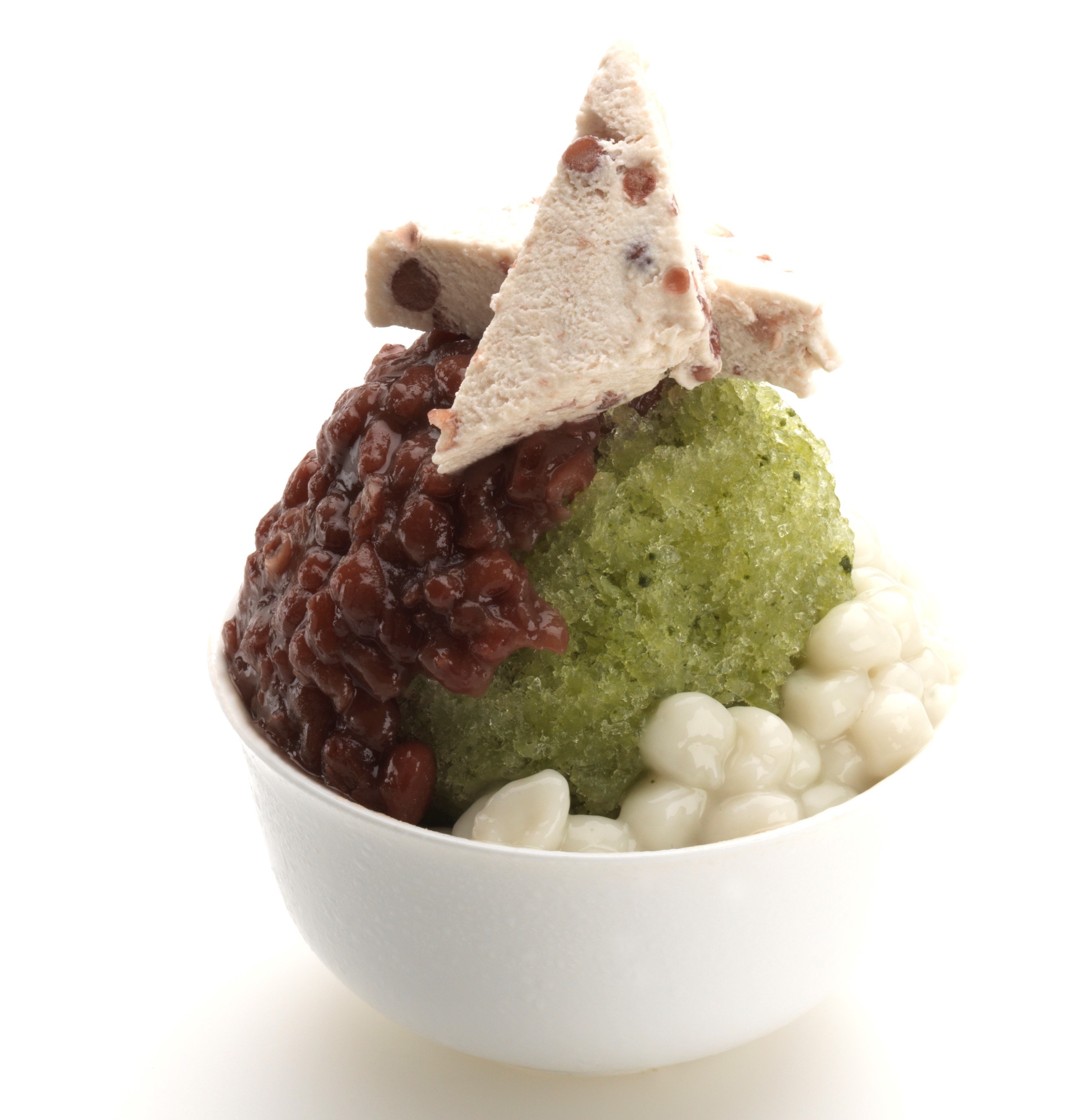 Dessert Kitchen's shaved ice with mochi and red bean.