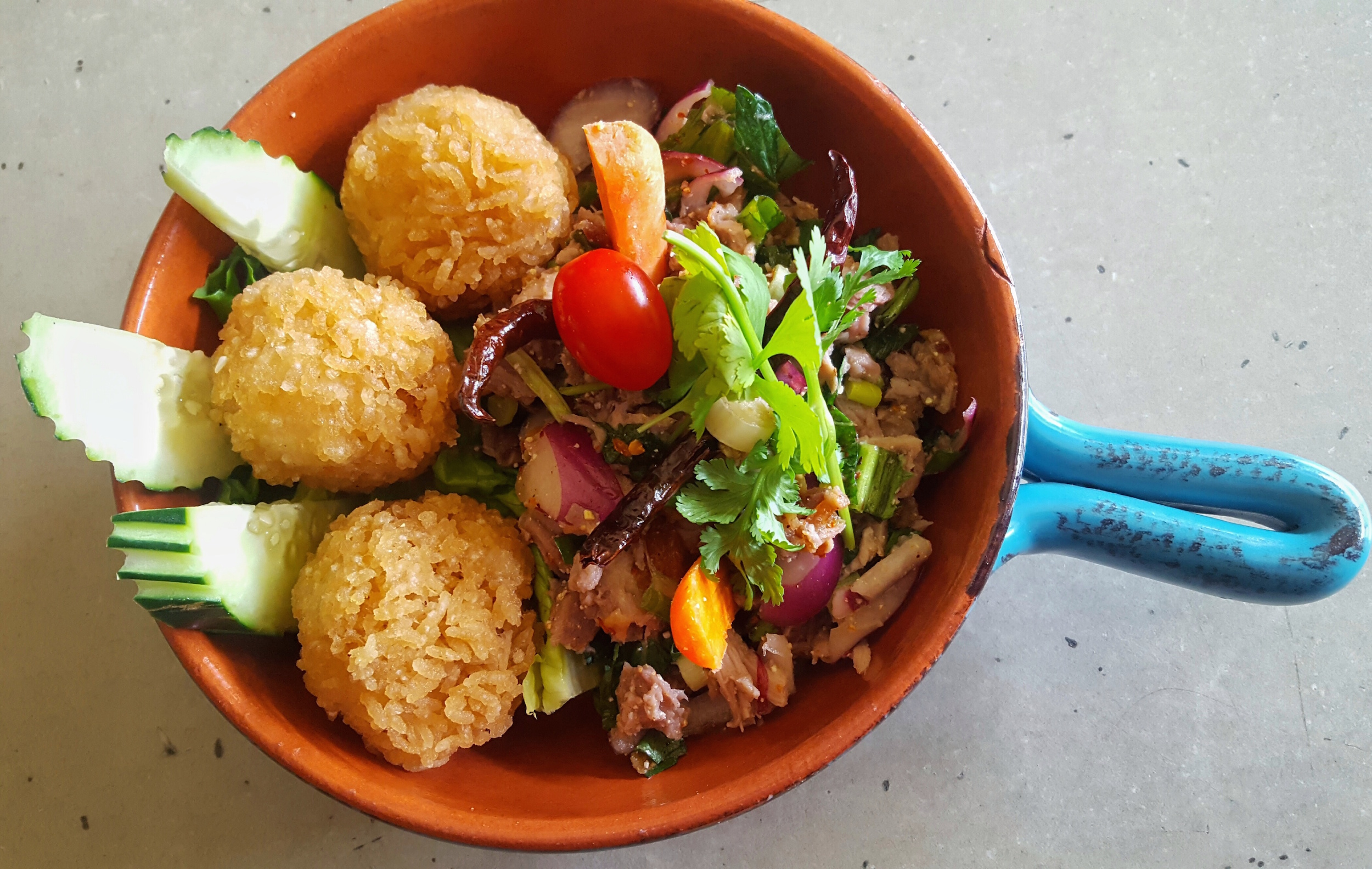 Find Thai arancini and duck at this Woodside spot.